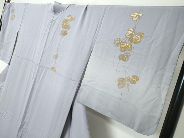平和屋着物●琳派乃世界　灘昆年　訪問着　蔦の葉文　暈し染め　金彩　正絹　逸品　DABI9410ud