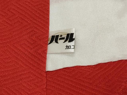 平和屋着物●豪華振袖　花蝶文　暈し染め　金彩　正絹　逸品　DABI9413ud