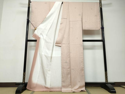 平和屋着物●上質な小紋　流水橘文　正絹　逸品　未使用　DABI9417ud