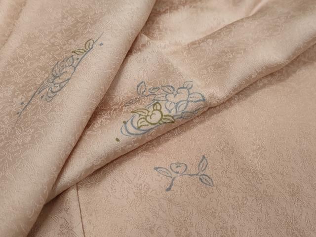 平和屋着物●上質な小紋　流水橘文　正絹　逸品　未使用　DABI9417ud