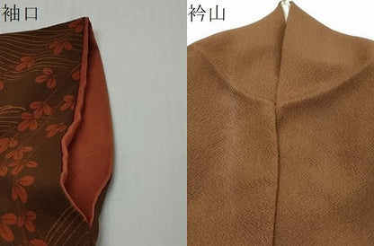 平和屋着物●訪問着　流水枝葉文　正絹　逸品　DABI9424ud