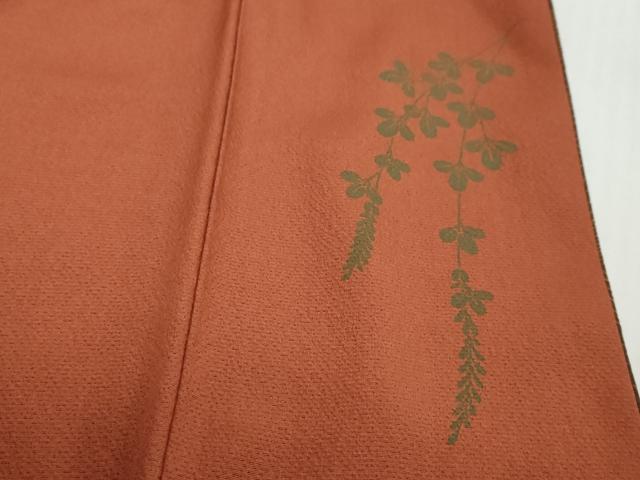平和屋着物●訪問着　流水枝葉文　正絹　逸品　DABI9424ud