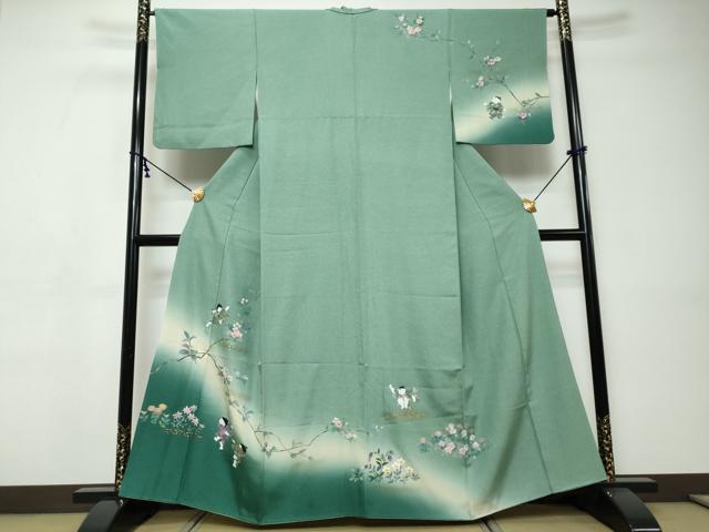 平和屋着物●訪問着　童子遊び　暈し染め　金彩　正絹　逸品　DABI9427ud