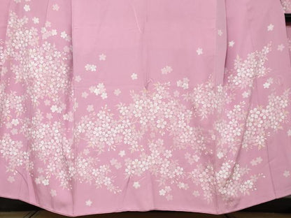 平和屋着物●豪華振袖　刺繍　舞桜文　金銀彩　さが美扱い　正絹　逸品　DABI9433ud