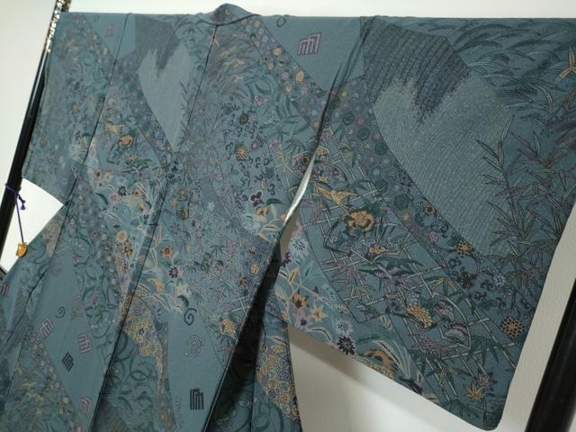 平和屋着物●訪問着　花鳥文　正絹　逸品　DABI9439ud