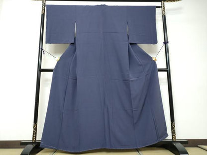 平和屋着物●上質な色無地　濃鼠色　やまと誂製　正絹　逸品　未使用　DABI9451ud