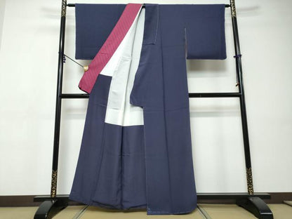 平和屋着物●上質な色無地　濃鼠色　やまと誂製　正絹　逸品　未使用　DABI9451ud