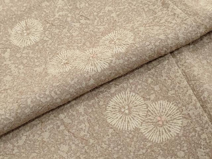 平和屋着物●上質な小紋　作家物　舞花文　正絹　逸品　DABI9468ud