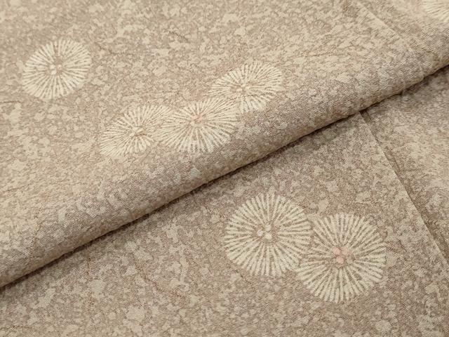 平和屋着物●上質な小紋　作家物　舞花文　正絹　逸品　DABI9468ud