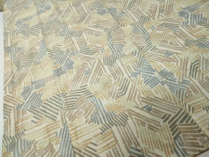 平和屋着物●上質な紬　抽象文様　正絹　逸品　未使用　DABI9480ud