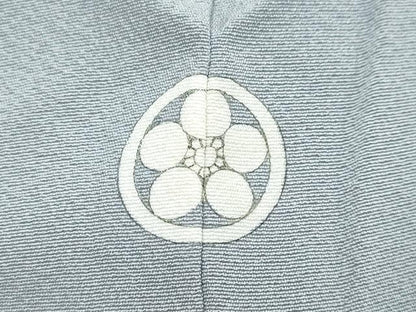 平和屋着物●上質な色無地　紺鼠色　正絹　逸品　未使用　DABI9481ud