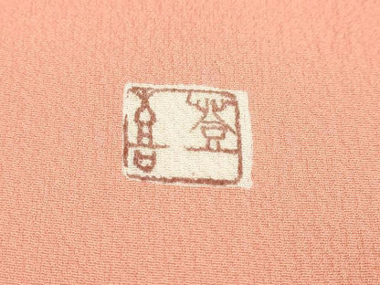 平和屋着物●人間国宝・羽田登喜男　訪問着　草花文　暈し染め　金彩　正絹　逸品　DABI9491ud
