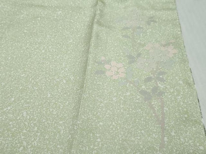 平和屋着物●訪問着　流水草花文　金彩　正絹　逸品　未使用　DABI9494ud