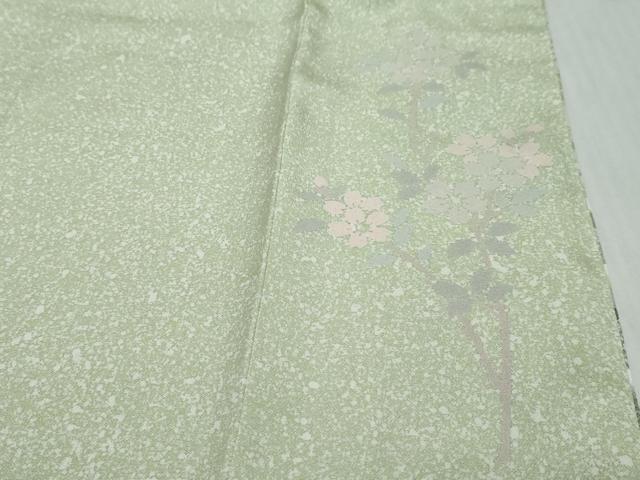 平和屋着物●訪問着　流水草花文　金彩　正絹　逸品　未使用　DABI9494ud