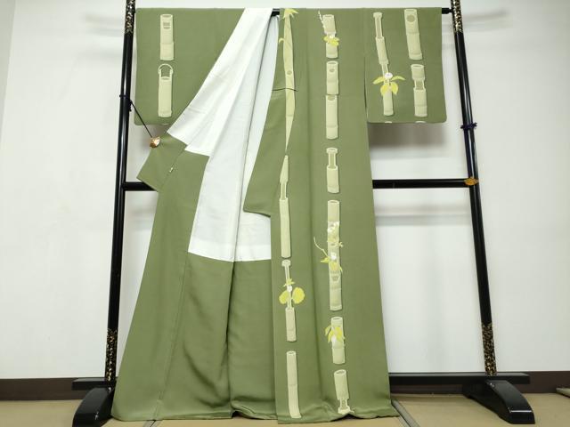 平和屋着物●本加賀友禅作家　由水煌人　訪問着　飾花文　小田急百貨店扱い　正絹　逸品　DABI9504ud