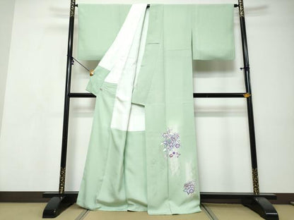 平和屋着物●史上初の女性友禅師 京都府伝統産業優秀技術者 京の名工 岡山武子 訪問着 更紗文 暈し染め 金銀彩 さが美扱い 逸品 DABI9509ud