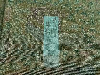 平和屋着物●重要無形文化財　人間国宝　中村勇二郎　江戸小紋　国宝平等院梵鐘　正絹　逸品　DABI9514ud