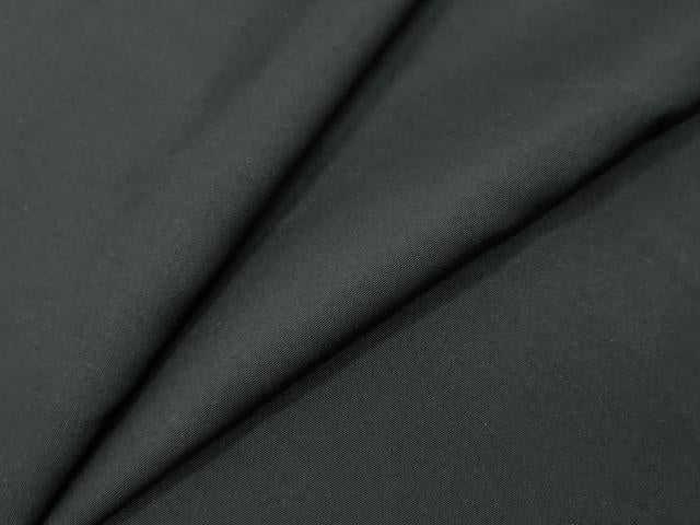 平和屋着物●男性　黒紋付　正絹　逸品　DABI9518ud