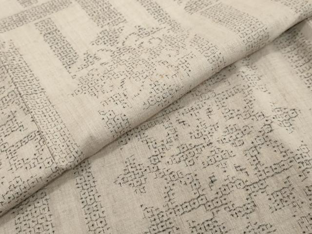 平和屋着物●本場結城紬　重要無形文化財　80亀甲　吉祥文　正絹　逸品　DABI9519ud