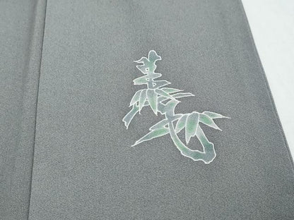 平和屋着物●京友禅作家　山科春宣　色留袖　草花文　金彩　正絹　逸品　DABI9523ud