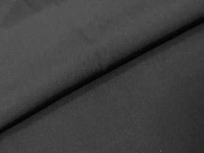 平和屋着物●男性　黒紋付　長羽織セット　羽裏：風景文　正絹　逸品　未使用　DABI9530ud