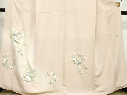 平和屋着物●訪問着　友禅　作家物　草花丸文　暈し染め　正絹　逸品　DABI9532ud