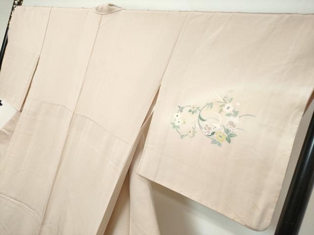 平和屋着物●訪問着　友禅　作家物　草花丸文　暈し染め　正絹　逸品　DABI9532ud