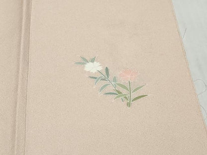 平和屋着物●訪問着　友禅　作家物　草花丸文　暈し染め　正絹　逸品　DABI9532ud