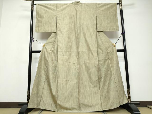 平和屋着物●上質な紬　霞文　正絹　逸品　未使用　DABI9534ud