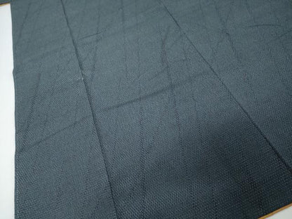 平和屋着物●本塩沢　110亀甲　変わり縞　正絹　逸品　DABI9536ud