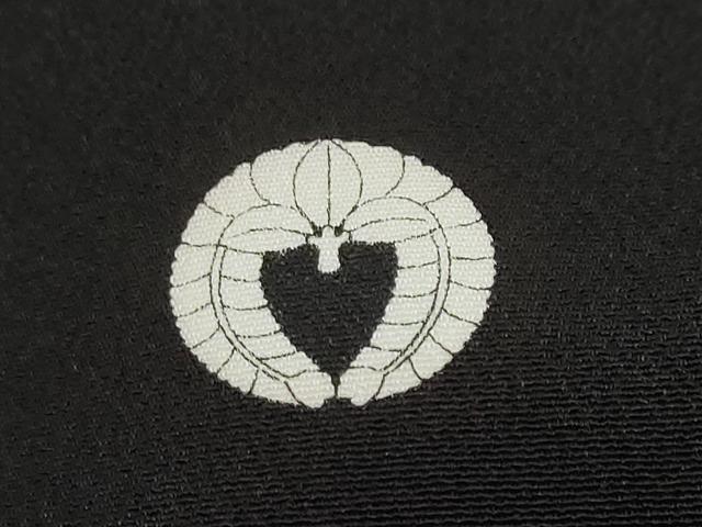 平和屋着物●京友禅の第一人者　松井青々　黒留袖　駒刺繍　草花文　暈し染め　金彩　正絹　逸品　DABI9541ud