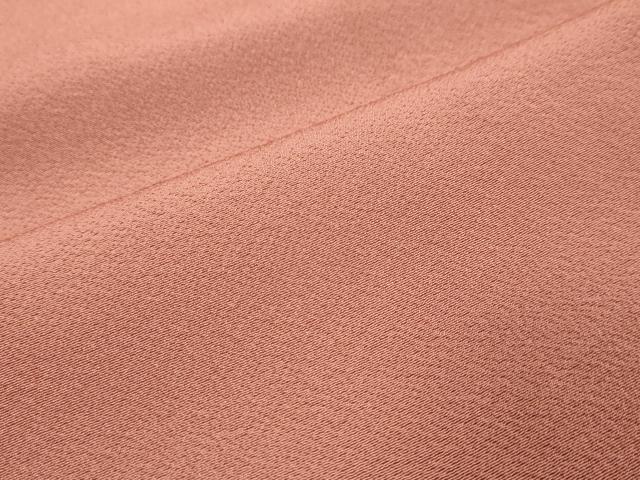 平和屋着物●上質な色無地　浅緋色　正絹　逸品　DABI9553ud