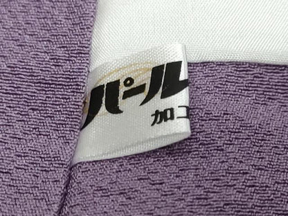 平和屋着物●上質な色無地　竜胆色　正絹　逸品　未使用　DABI9555ud