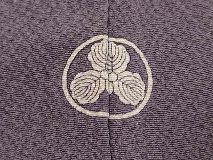 平和屋着物●上質な色無地　葡萄色　正絹　逸品　DABI9556ud