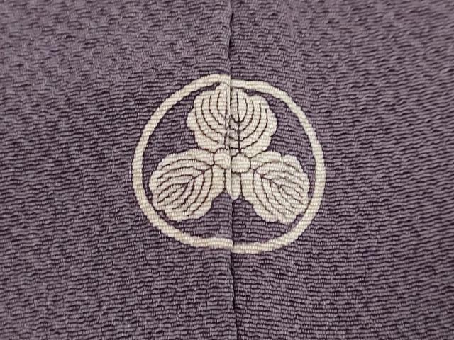 平和屋着物●上質な色無地　葡萄色　正絹　逸品　DABI9556ud