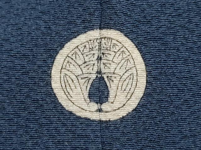 平和屋着物●上質な色無地　深縹色　正絹　逸品　DABI9557ud