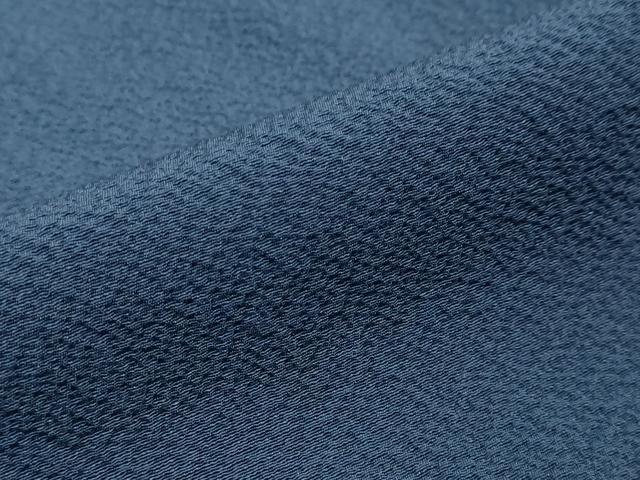 平和屋着物●上質な色無地　深縹色　正絹　逸品　DABI9557ud
