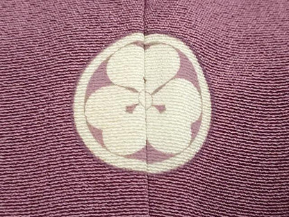 平和屋着物●上質な色無地　江戸紫色　正絹　逸品　DABI9558ud