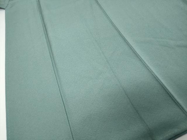 平和屋着物●上質な色無地　山葵色　正絹　逸品　DABI9568ud