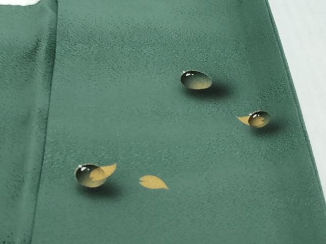 平和屋着物▼上質な色無地　霞地紋　深川鼠色　正絹　逸品　DABI9573ud