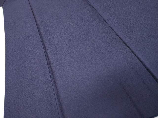 平和屋着物●上質な色無地　紋意匠　紫紺色　正絹　逸品　DABI9579ud