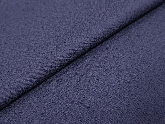 平和屋着物●上質な色無地　紋意匠　紫紺色　正絹　逸品　DABI9579ud