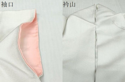 平和屋着物●訪問着　作家物　花鳥文　暈し染め　金銀彩　正絹　逸品　DABI9587ud