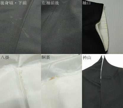 平和屋着物●豪華黒留袖　友禅　作家物　鴛鴦花文　金糸　正絹　逸品　DABI9588ud