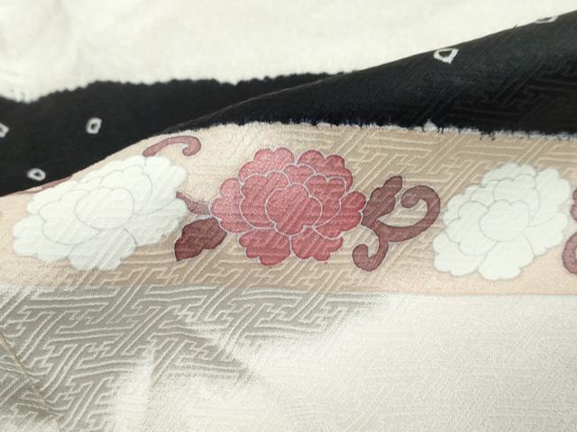 平和屋着物●訪問着　花唐草文　金彩　正絹　逸品　DABI9590ud