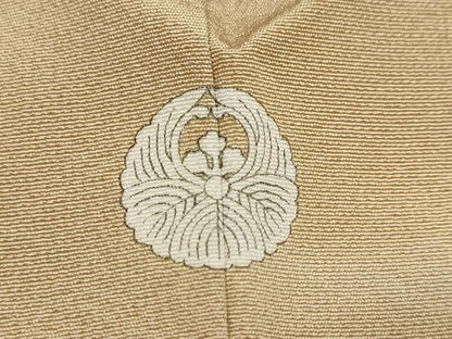平和屋着物●訪問着　駒刺繍　草花文　暈し染め　金彩　正絹　逸品　DABI9602ud