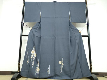 平和屋着物●訪問着　洋花文　正絹　逸品　DABI9604ud