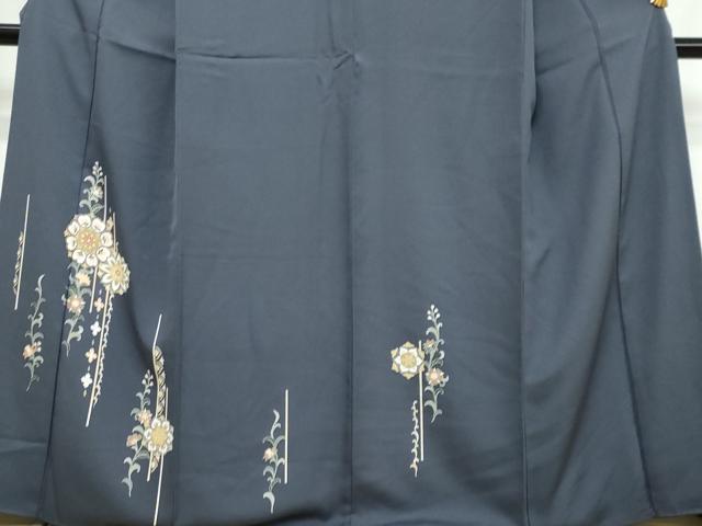 平和屋着物●訪問着　洋花文　正絹　逸品　DABI9604ud