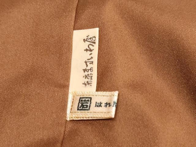 平和屋着物▼上質な紬　格子文　ますいわ屋扱い　正絹　逸品　DABI9614ud