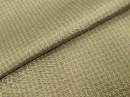 平和屋着物▼上質な紬　格子文　ますいわ屋扱い　正絹　逸品　DABI9614ud